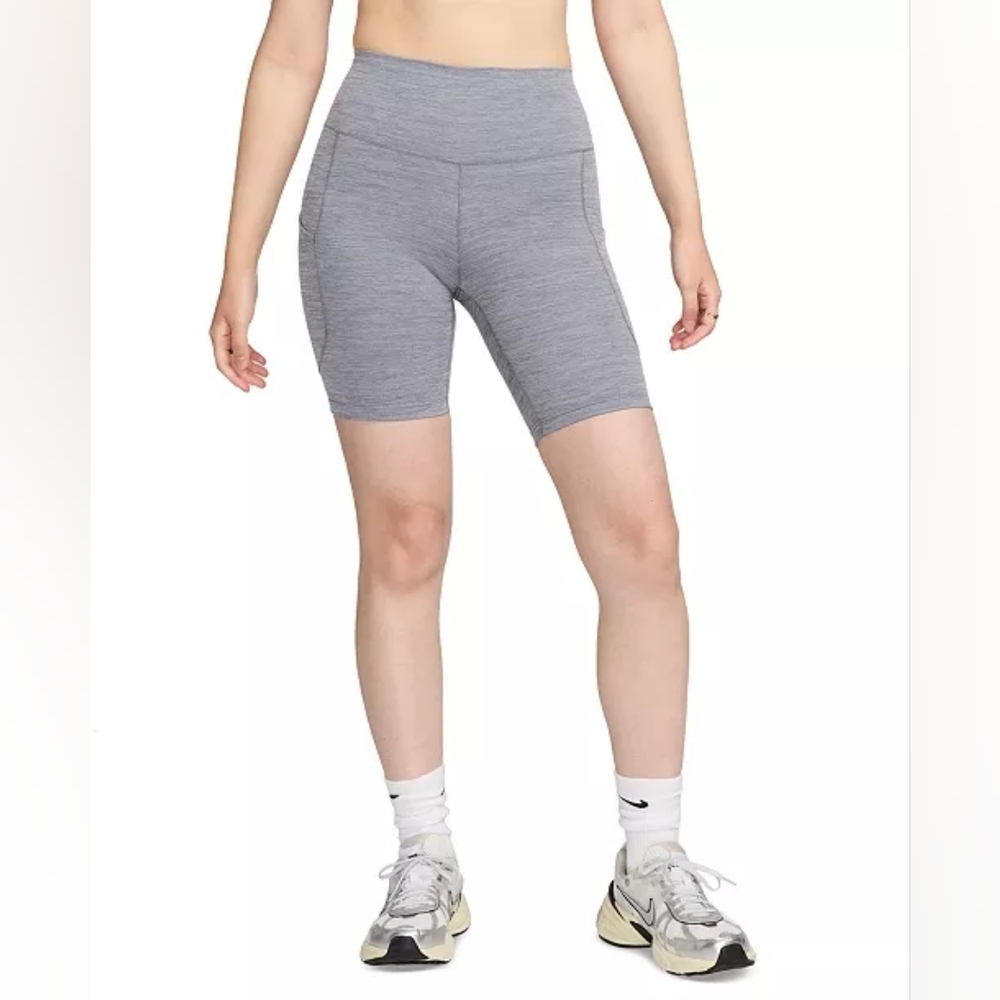 Nike Women's One High-Waisted 8" Biker  Shorts with Pockets